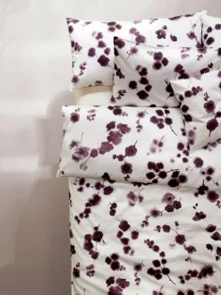 Grüne Erde Kissenbezüge|Kissenbezüge^Kissenüberzug TATIANA, pflaume, 40 x 60 cm, 100 % Baumwolle, Satin, GOTS