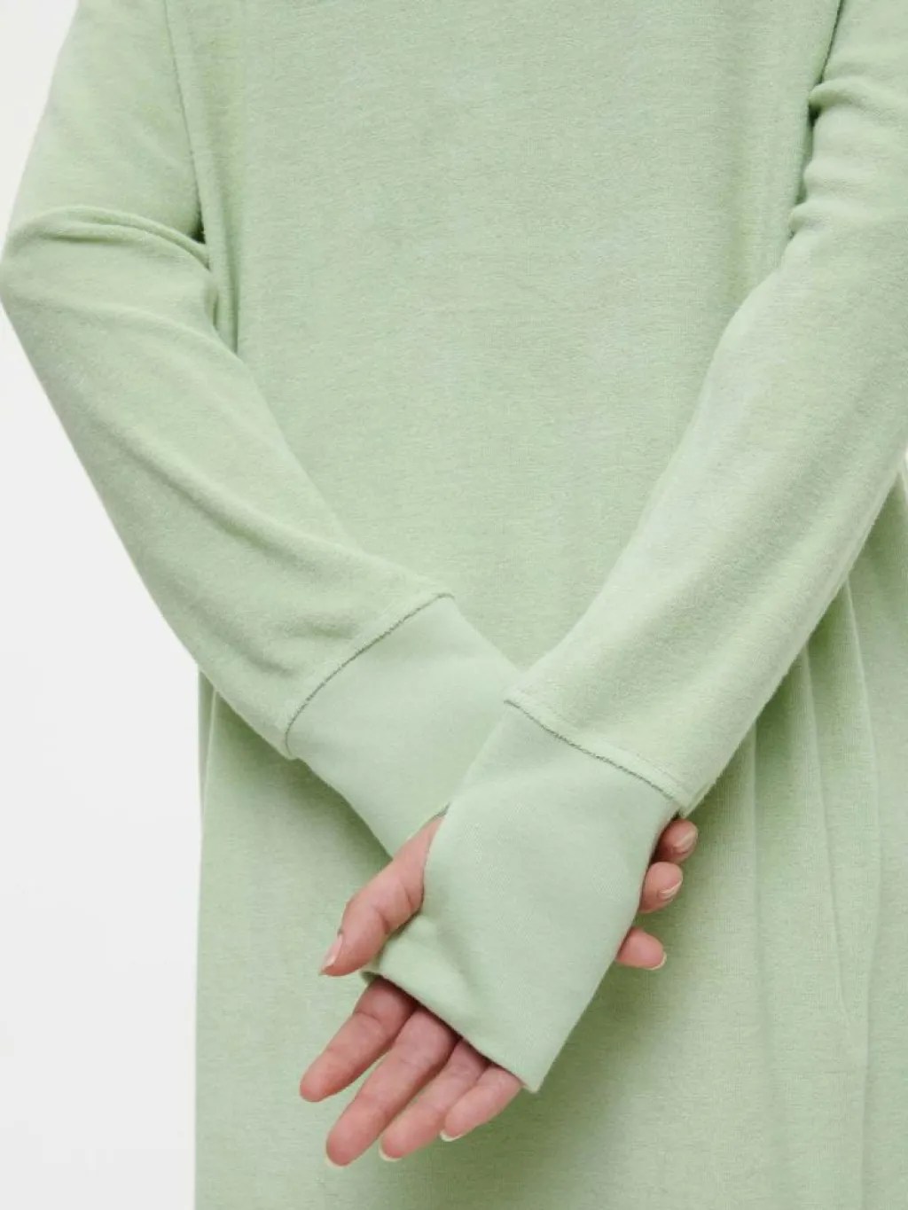 Grüne Erde Kleider & Overalls|Yoga & Loungewear^Kleid aus Bio-Baumwolle, 44 pastellgrün, S, GOTS