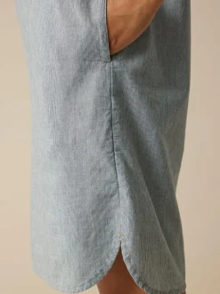 Grüne Erde Essentials|Kleider & Overalls^Kleid aus Bio-Baumwolle, 74 streif blau-weiss, 40, GOTS