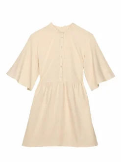 Grüne Erde Kleider & Overalls^Kleid aus Bio-Baumwolle und Leinen, , 38, GOTS