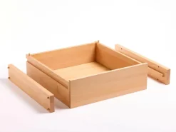 Grüne Erde Schrankzubehör^Kleiderschrank Kurami, Lade inkl. 2 Stk. Führungen, Abteil A,