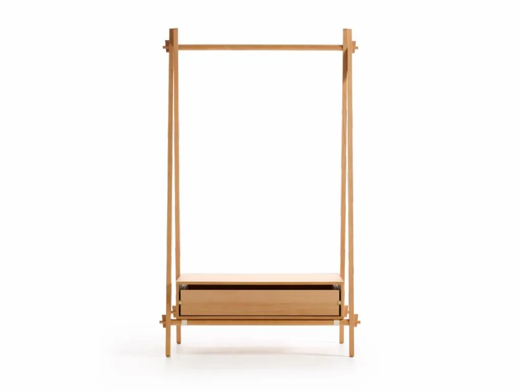 Grüne Erde Kleiderschränke|Garderobe^Kleiderständer Jukai Pur, mit Box und Lade,