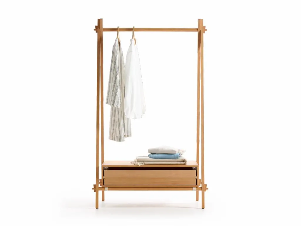 Grüne Erde Kleiderschränke|Garderobe^Kleiderständer Jukai Pur, mit Box und Lade,