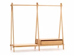 Grüne Erde Kleiderschränke|Garderobe^Kleiderständer Jukai Pur, mit Anbauelement, Box und Lade,