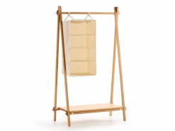 Grüne Erde Kleiderschränke|Garderobe^Kleiderständer Jukai Pur, mit Ablageboard und Hängefächer,