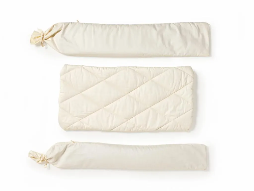 Grüne Erde Kopfkissen^Komfortkissen Duo "das Pflegeleichte", gefüllt mit Naturlatex und Schurwolle, 40 x 60 cm, GOTS, NATURTEXTIL BEST