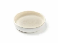 Grüne Erde Küchenaccessoires^Kresseteller aus weißem Terracotta, H 4 cm, ø 17 cm