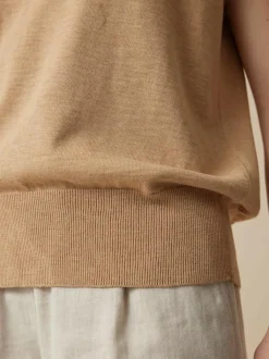 Grüne Erde Pullover^Kurzarmpullover aus Bio-Baumwolle, , L, GOTS