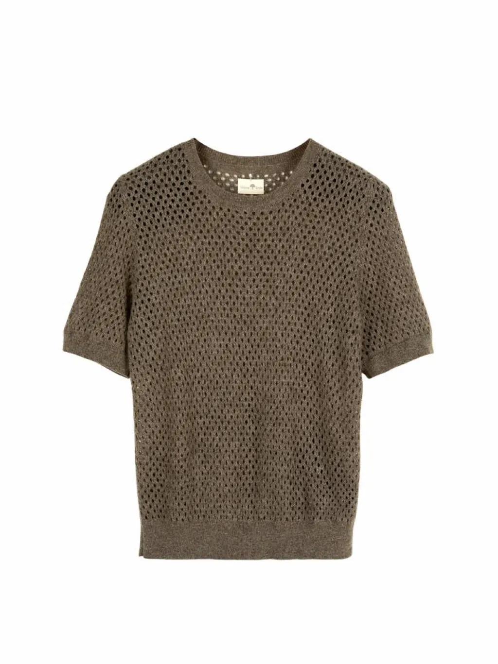 Grüne Erde Pullover^Kurzarmpullover aus Yakwolle, , XS