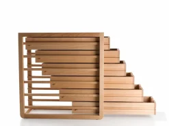 Grüne Erde Büro^Ladenschrank Quint inkl. 6 Laden, B 34 x T 70 x H 72 cm, Tiefe 70 cm,