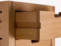 Grüne Erde Büro^Ladenschrank Quint inkl. 6 Laden, B 34 x T 70 x H 72 cm, Tiefe 70 cm,