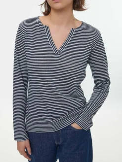 Grüne Erde Shirts^Langarmshirt aus Bio Leinen/Baumwolle, , 38, GOTS