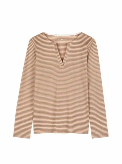 Grüne Erde Shirts^Langarmshirt aus Bio Leinen/Baumwolle, , 38, GOTS