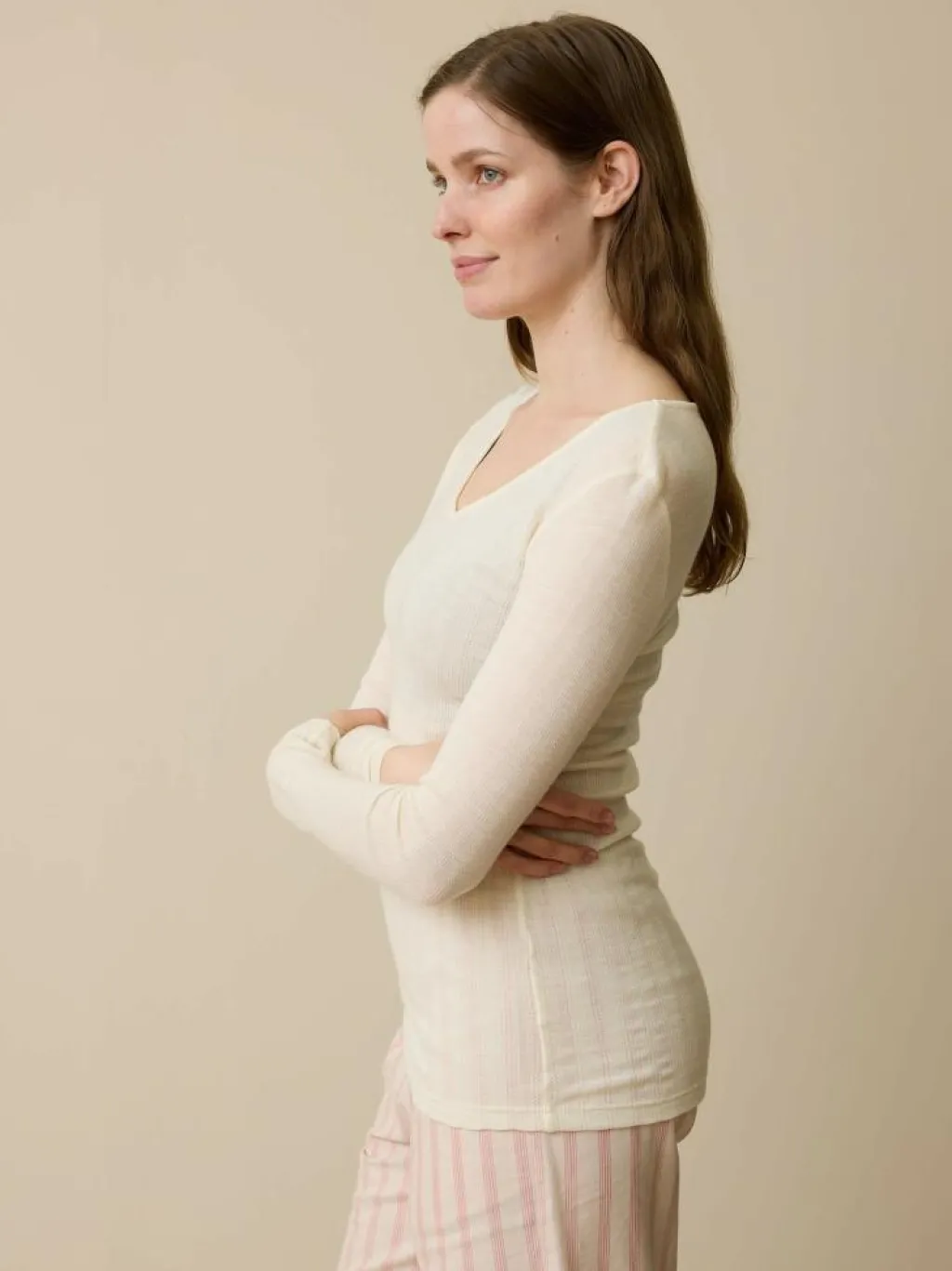 Grüne Erde Unterwäsche|Nachtwäsche^Langarmshirt aus Bio Wolle, , L, GOTS