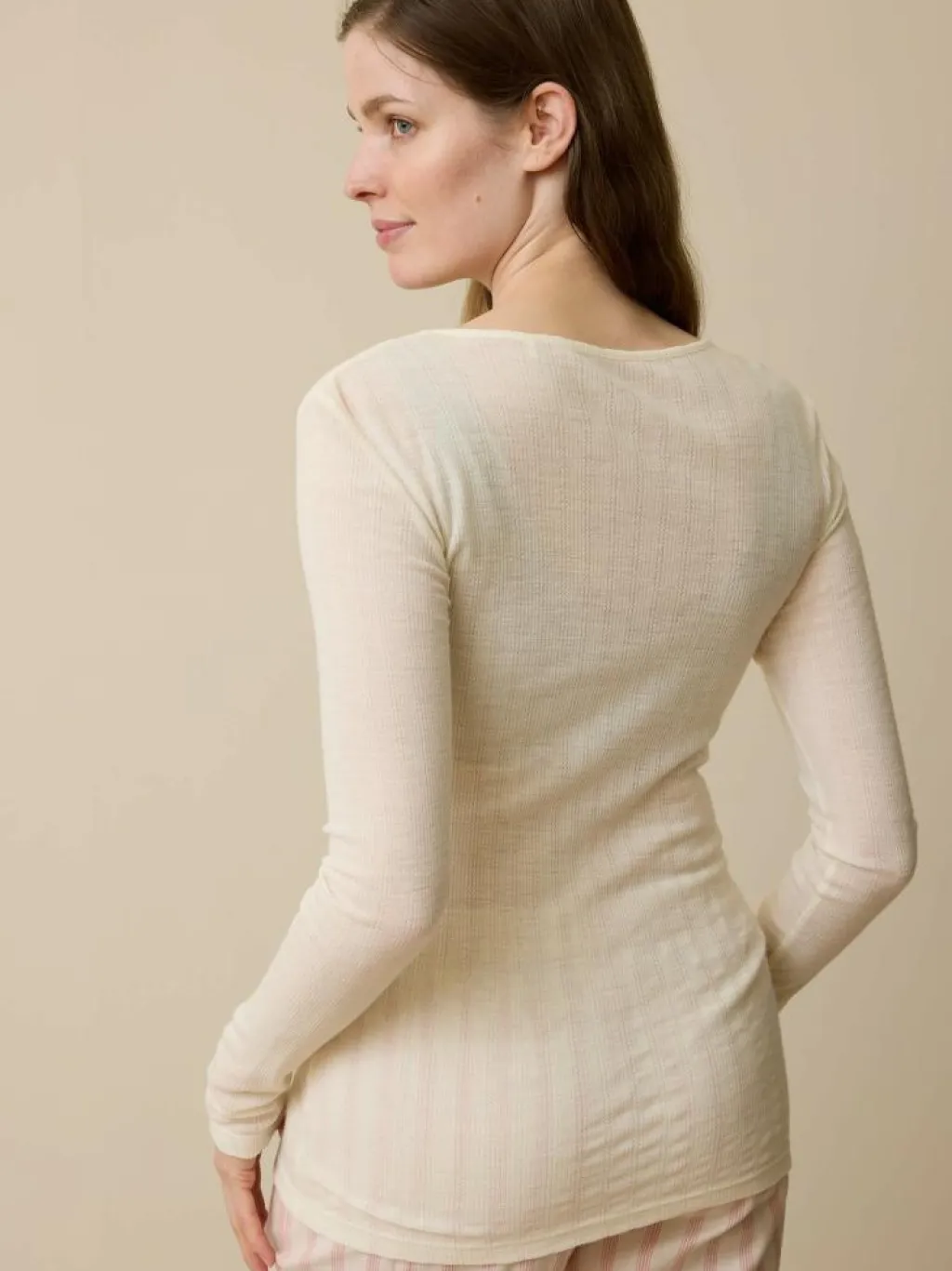 Grüne Erde Unterwäsche|Nachtwäsche^Langarmshirt aus Bio Wolle, , L, GOTS