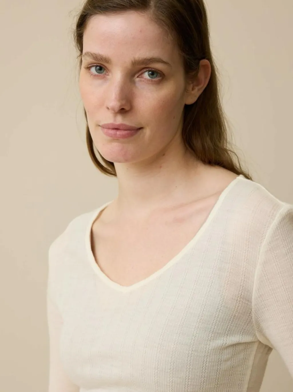 Grüne Erde Unterwäsche|Nachtwäsche^Langarmshirt aus Bio Wolle, , L, GOTS