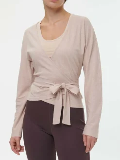 Grüne Erde Shirts|Yoga & Loungewear^Langarm-Wickelshirt aus Bio Baumwolle/Hanf, , 44, GOTS