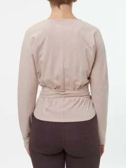 Grüne Erde Shirts|Yoga & Loungewear^Langarm-Wickelshirt aus Bio Baumwolle/Hanf, , 44, GOTS