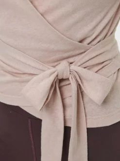 Grüne Erde Shirts|Yoga & Loungewear^Langarm-Wickelshirt aus Bio Baumwolle/Hanf, , 44, GOTS