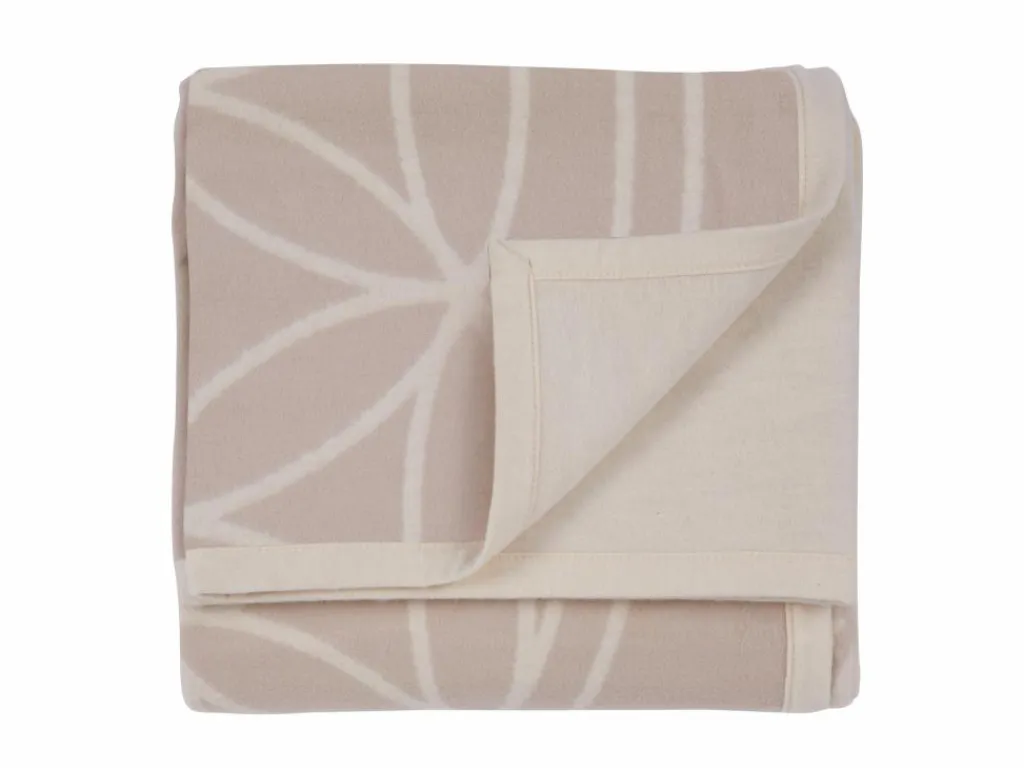 Grüne Erde Wohndecken|Geschenke-Guide^Meditationsdecke Blume des Lebens, natur/quarz, 150 x 200 cm, 100 % Baumwolle, GOTS