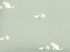 Grüne Erde Meterware^Meterware Satin MIMI, hellgrün, bedruckt, 100 % Baumwolle, Breite 170 cm, 125 g/m2, GOTS, *