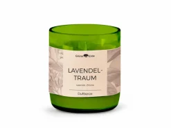 Grüne Erde Winter-Duftwelt|Kerzen Und Duftkerzen^Natürliche Rapswachskerze LAVENDELTRAUM im rezyklierten Glas, Baumwolldocht, 325 ml, H 9,5 cm, ø 8,5 cm