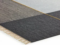 Grüne Erde Teppiche|Teppiche^OUTLET - Wollteppich Kelim Mata, Kiesel/Natur, 200 x 300 cm