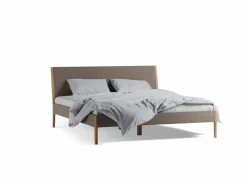 Grüne Erde Betten^Polsterbett Almeno, 180 x 200, mit Bezug Wollstoff Tano Natur (79),