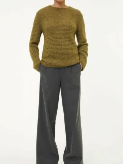 Grüne Erde Pullover^Pullover aus Alpakawolle und Bio-Baumwolle, , S