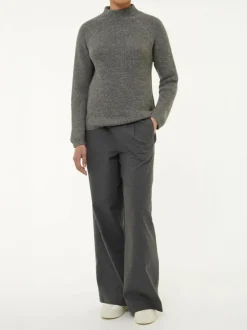 Grüne Erde Pullover^Pullover aus Alpakawolle, , S