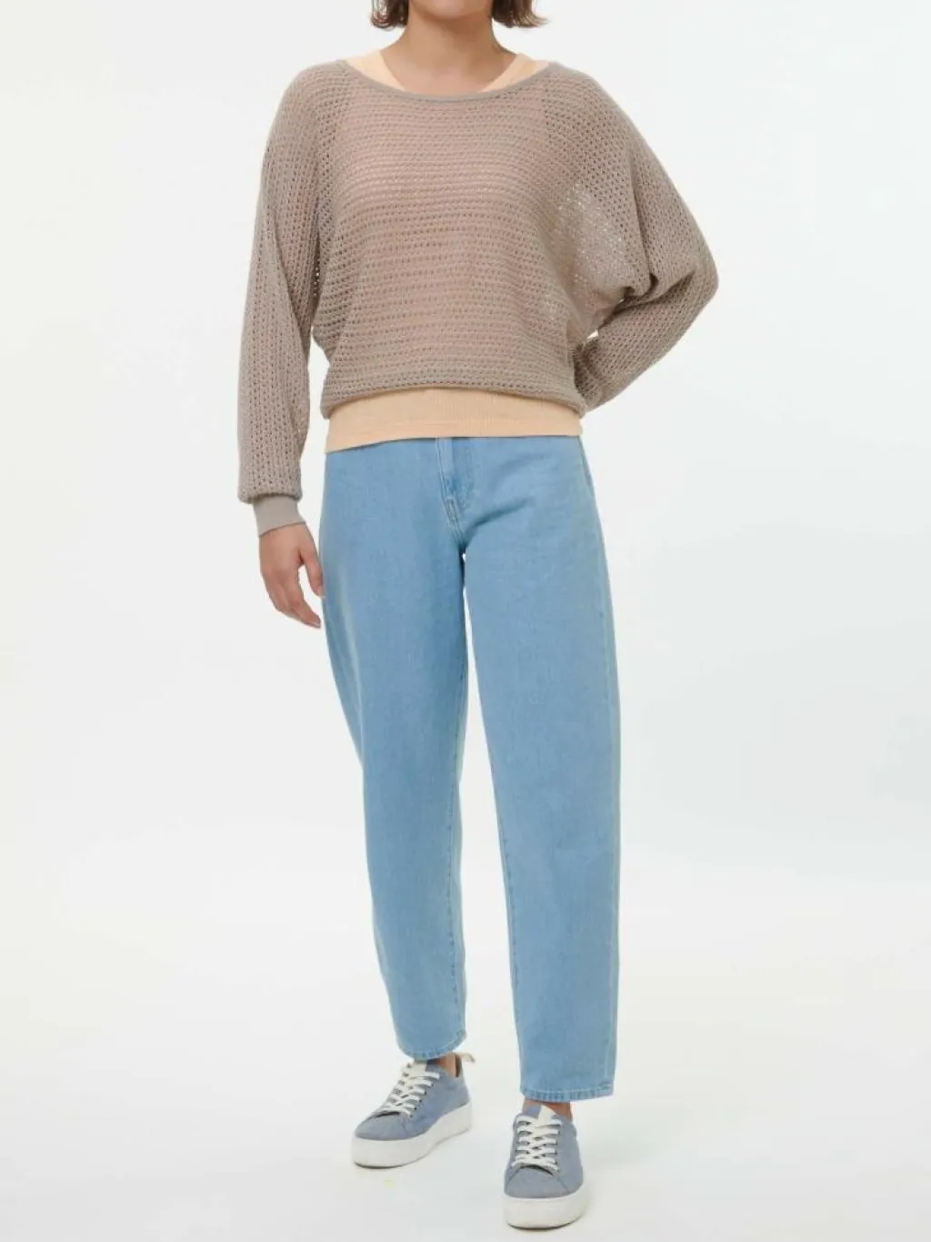 Grüne Erde Pullover^Pullover aus Alpakawolle, 73 camelie, S