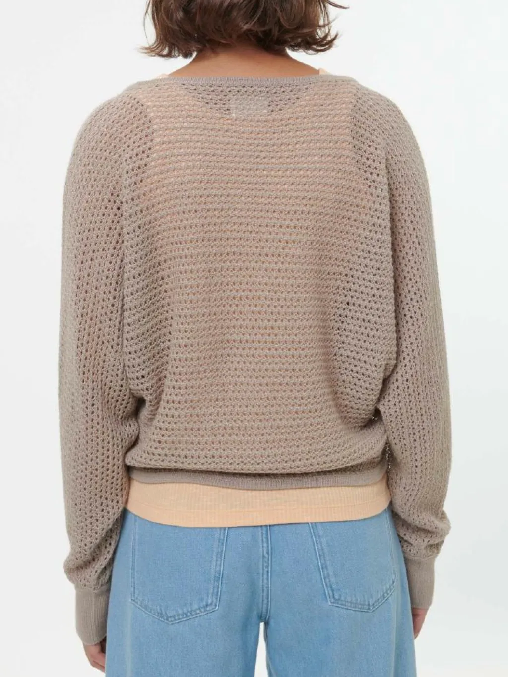 Grüne Erde Pullover^Pullover aus Alpakawolle, 73 camelie, S