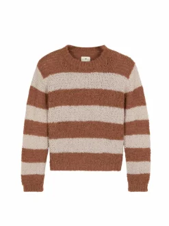 Grüne Erde Pullover^Pullover aus Alpakawolle, 72 rosenholz, S