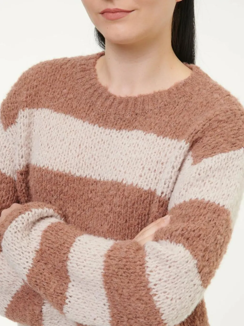 Grüne Erde Pullover^Pullover aus Alpakawolle, 72 rosenholz, S