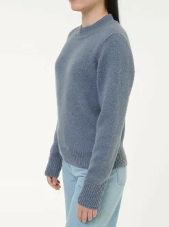 Grüne Erde Pullover^Pullover aus Alpakawolle, 37 stahlblau, M