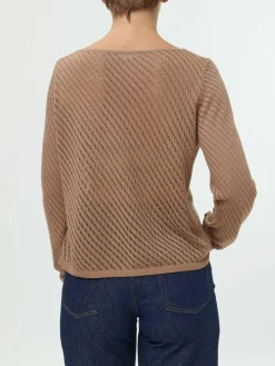 Grüne Erde Pullover^Pullover aus Bio-Baumwolle, 21 nougat, S, GOTS