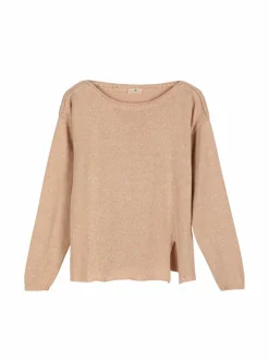 Grüne Erde Pullover^Pullover aus Bio-Baumwolle und Leinen, , L, GOTS