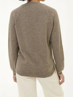 Grüne Erde Pullover^Pullover aus Yak, Kamelhaar und Schurwolle, 79 yak intarsia hasel/kamel, S