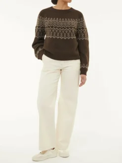 Grüne Erde Pullover^Pullover aus Yakhaar, 67 espresso, S