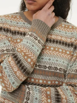 Grüne Erde Pullover^Pullover aus Yakwolle, Wolle und Kamelhaar, , S