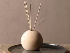 Grüne Erde Raumdüfte^Raumduft Diffuser aus Zirbenholz, rund ø 9 x H 8 cm