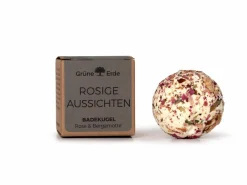 Grüne Erde Feste Kosmetik & Alles Mit Kunststofffreier Verpackung|Baden & Massage^ROSIGE AUSSICHTEN - Badekugel Rose & Bergamotte 50 g
