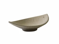 Grüne Erde Geschenke-Guide|Räuchern & Räucherstäbchen^Räucherstäbchenhalter aus Basalt, unglasiert, 17 x 9,5 x 3,5 cm