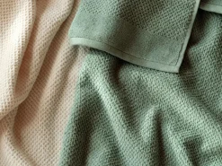 Grüne Erde Handtücher|Alles Für Die Sauna^Saunatuch Perlfang, , 75 x 200 cm, 100 % Baumwolle, GOTS