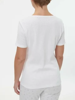 Grüne Erde Nachtwäsche^Schlafshirt Kurzarm aus Bio-Baumwolle, , S, GOTS