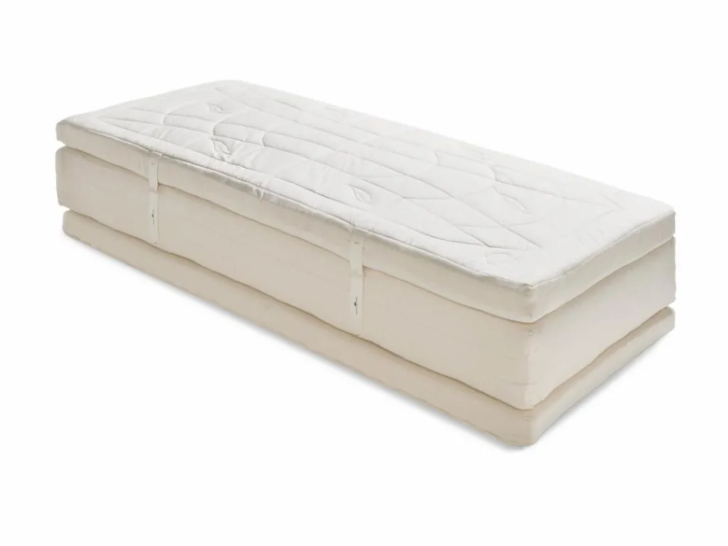 Grüne Erde Massivholzbetten^Schlafsystem Dreiklang, fest, 90 x 200 cm, GOTS, IVN