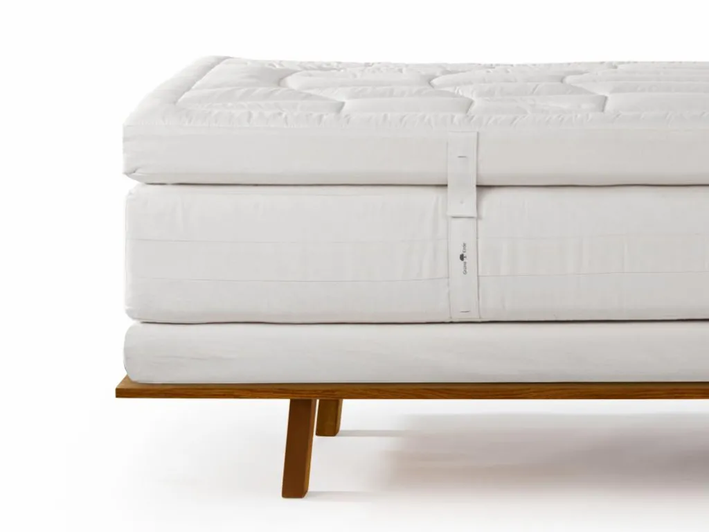 Grüne Erde Massivholzbetten^Schlafsystem Dreiklang, fest, 90 x 200 cm, GOTS, IVN