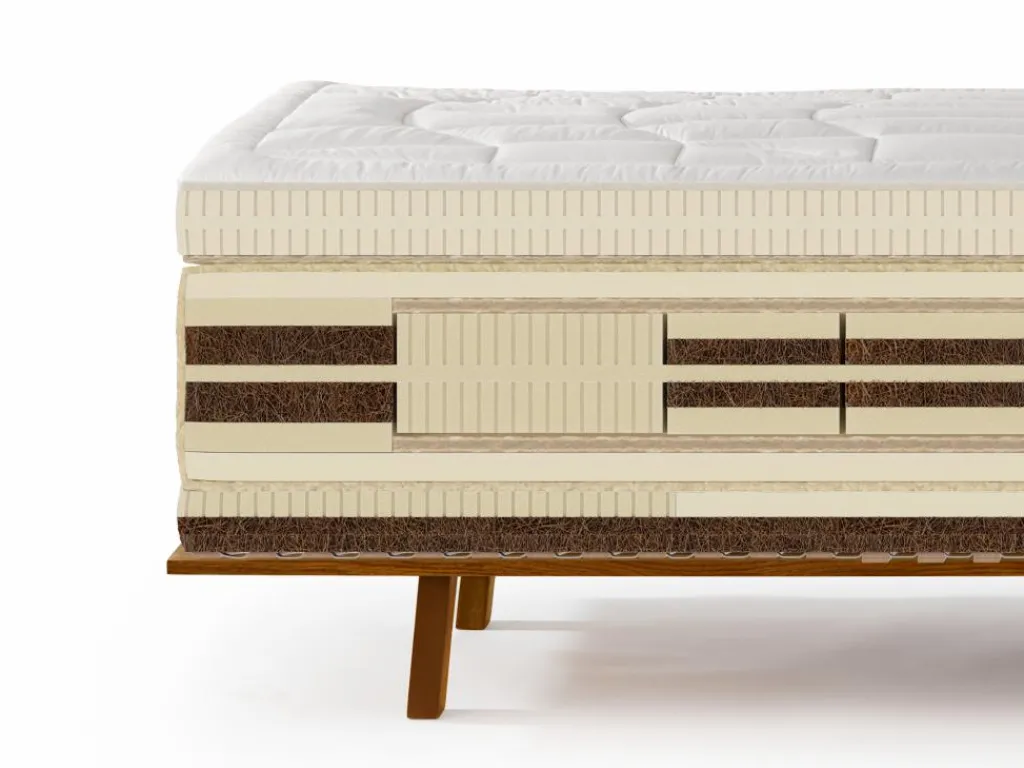 Grüne Erde Massivholzbetten^Schlafsystem Dreiklang, fest, 90 x 200 cm, GOTS, IVN