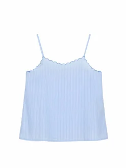 Grüne Erde Nachtwäsche^Schlaftop aus Bio-Baumwolle, 93 himmelblau, S, GOTS