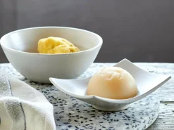 Grüne Erde Geschirr|Küchenaccessoires^Schälchen aus Keramik, weiß, rund, ca. ø 14,5 x 5,5 cm